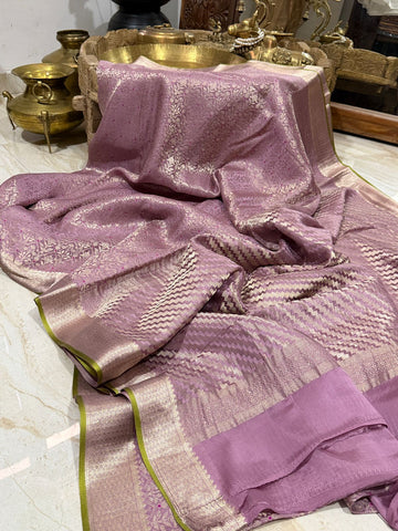 Pure Mysore Brocade Crepe Silk Saree
