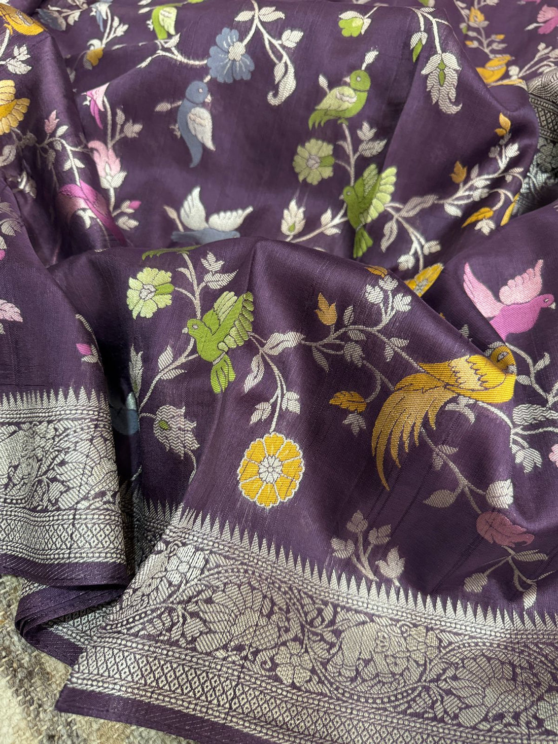Banarasi Viscose Tussar Silk Weave Saree