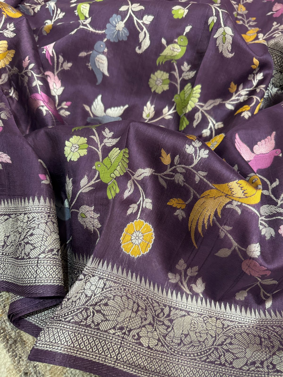 Banarasi Viscose Tussar Silk Weave Saree