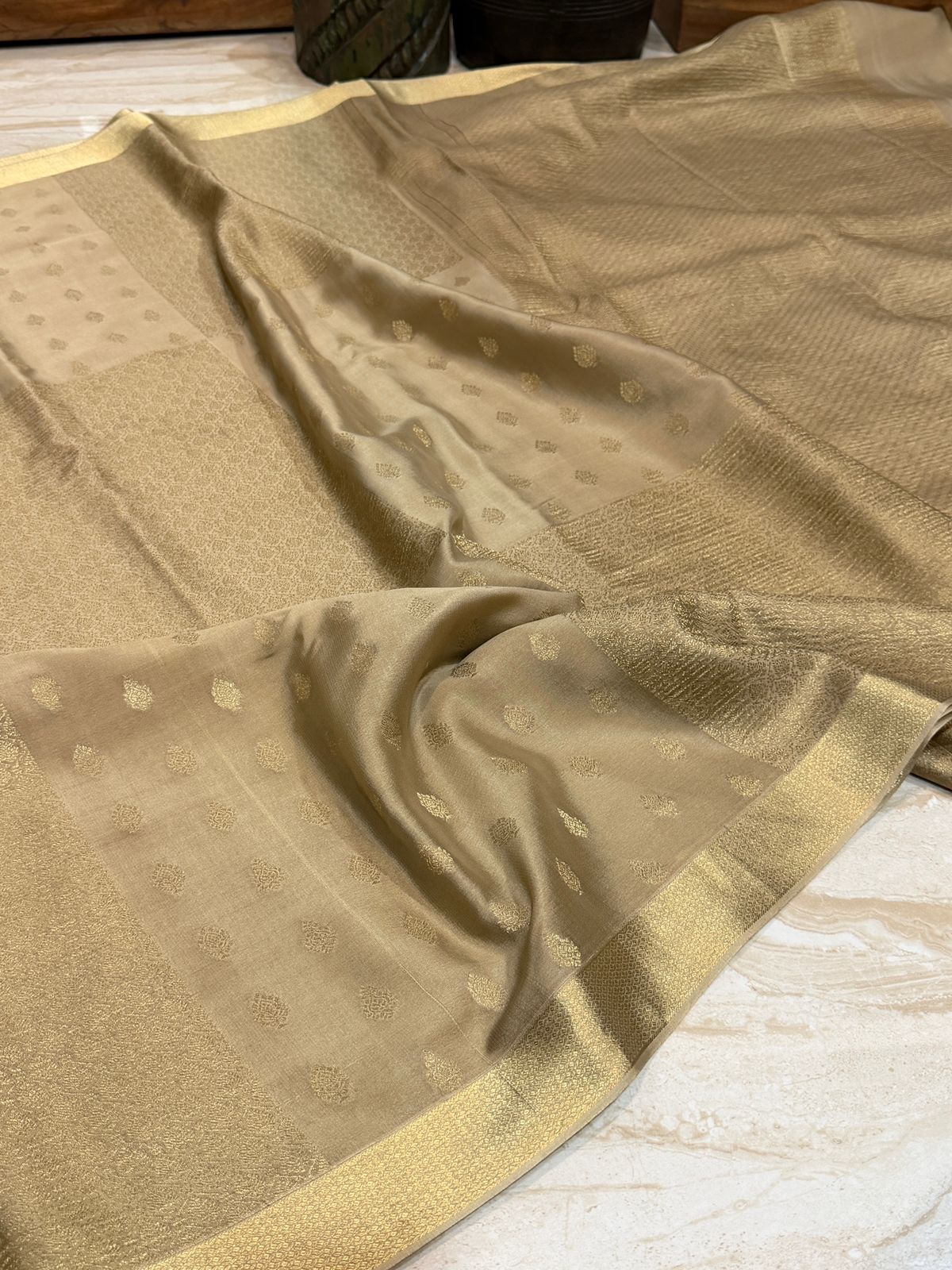 Pure Mysore Crepe Silk Saree