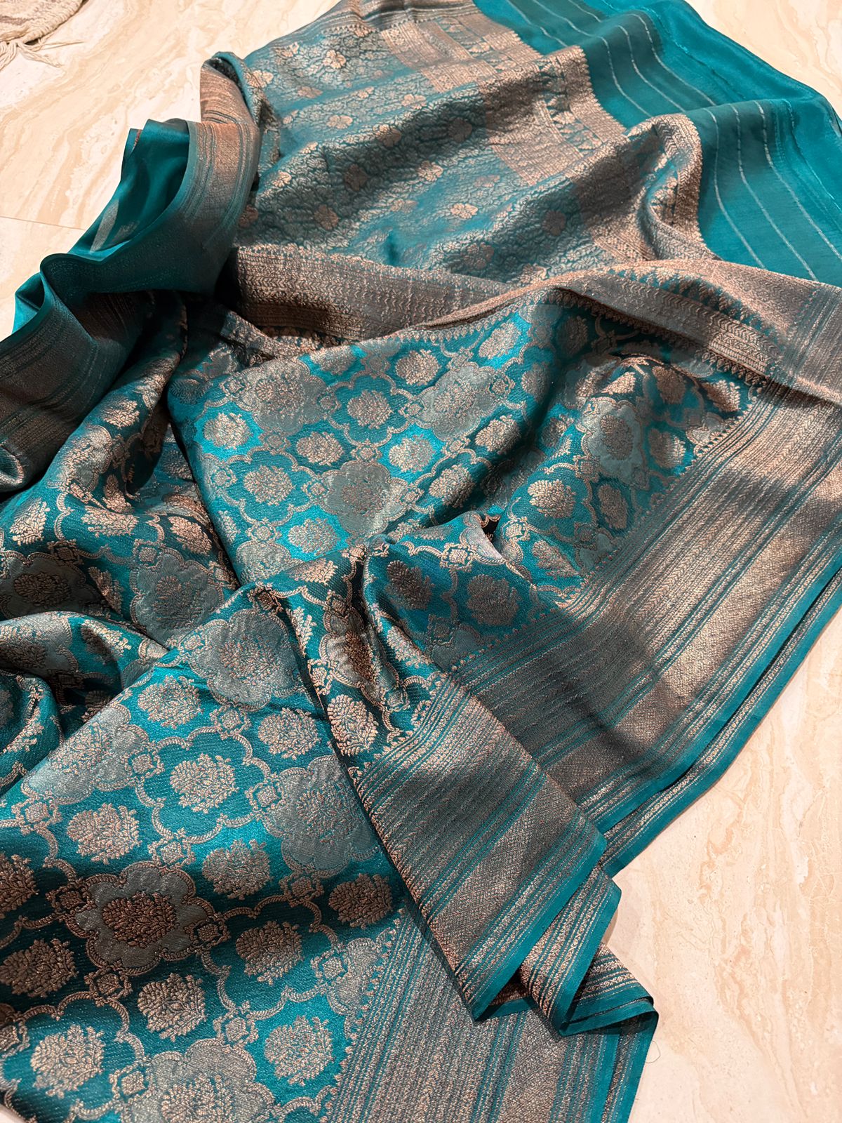 Pure Mysore Brocade Crepe Silk Saree