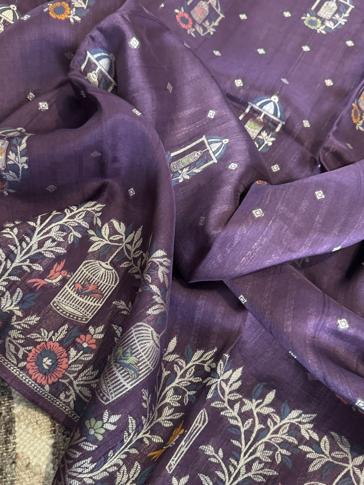 Banarasi Viscose Tussar Silk Weave Saree