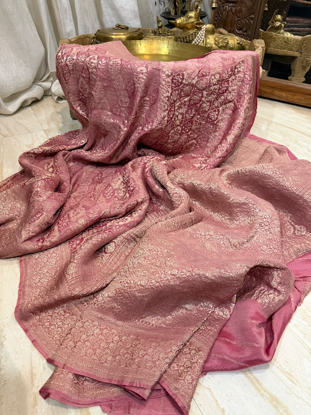 Pure Mysore Brocade Crepe Silk Saree