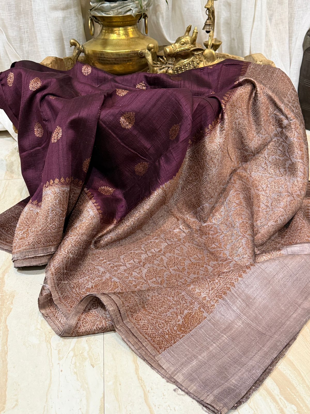 Pure Handloom Raw Silk Banarasi Saree