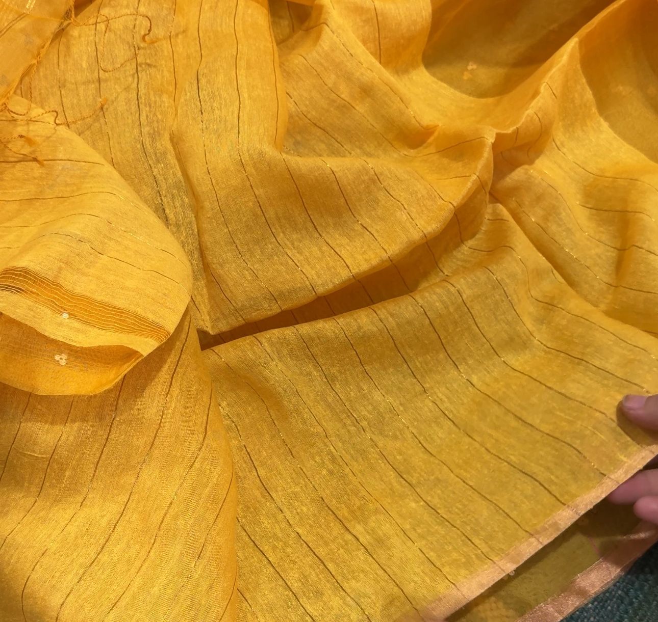 Elegant Pure Handloom Resham Silk Saree With All-Over Sequins Work