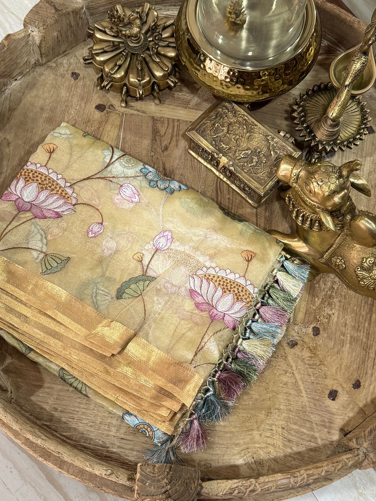 Pure Soft Tissue Silk Banarasi Saree