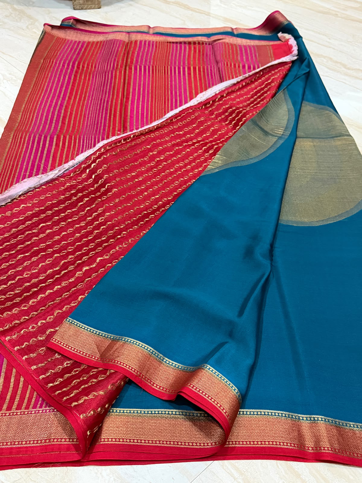 Pure Mysore Crepe Silk Saree