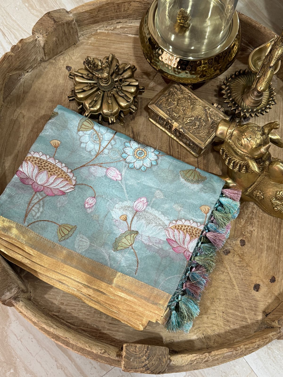 Pure Soft Tissue Silk Banarasi Saree