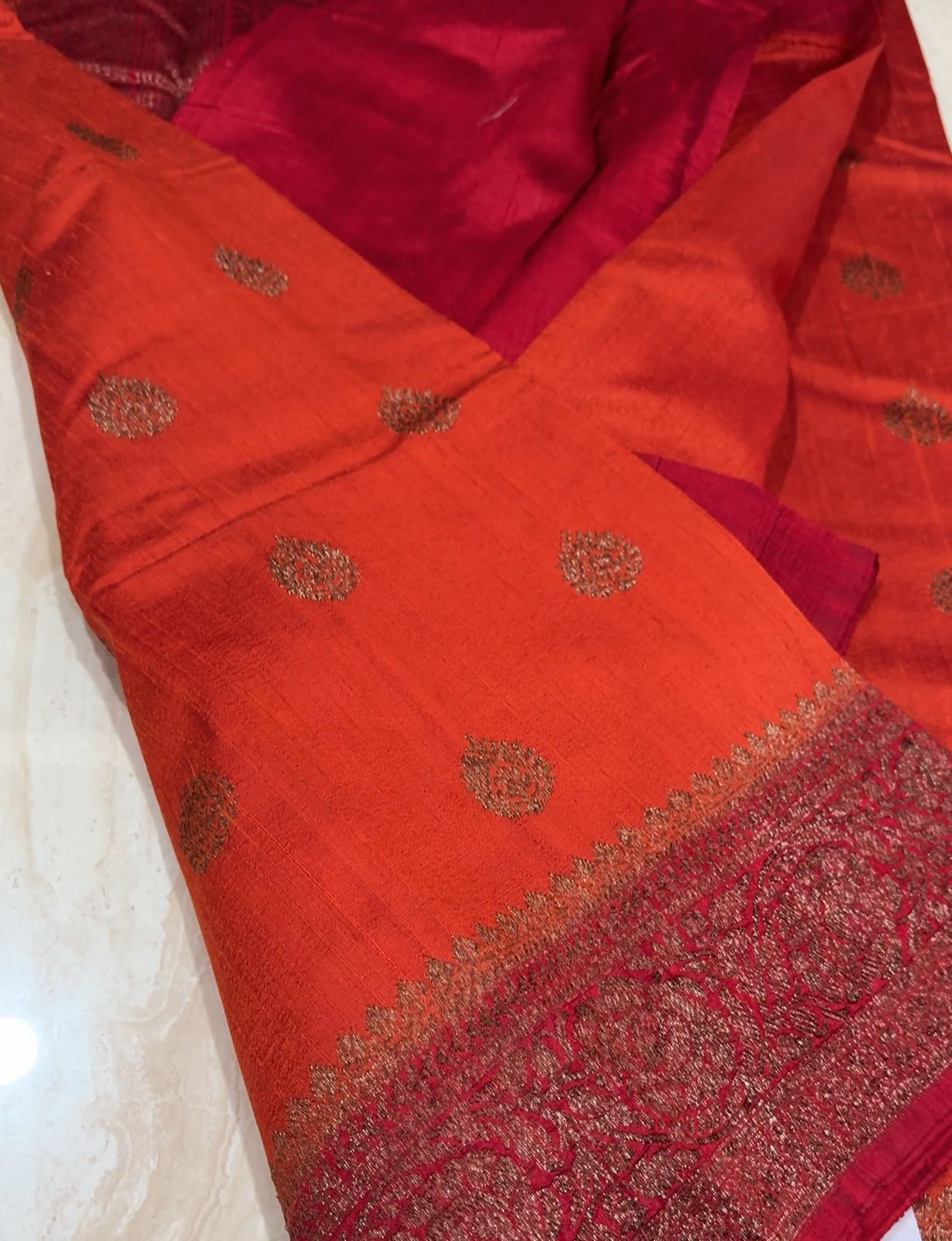 Pure Handloom Raw Silk Banarasi Saree