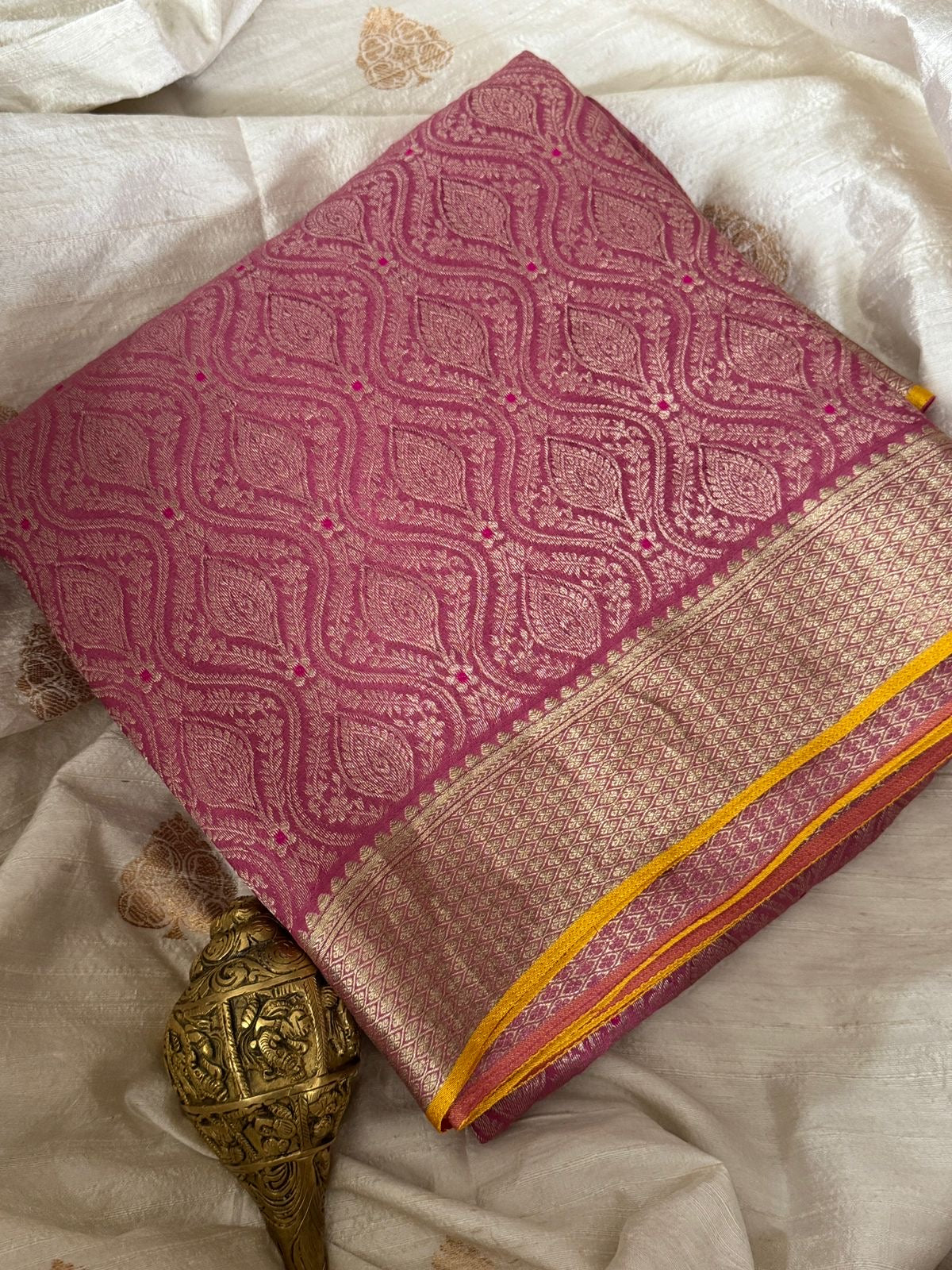 Pure Mysore Brocade Crepe Silk Saree