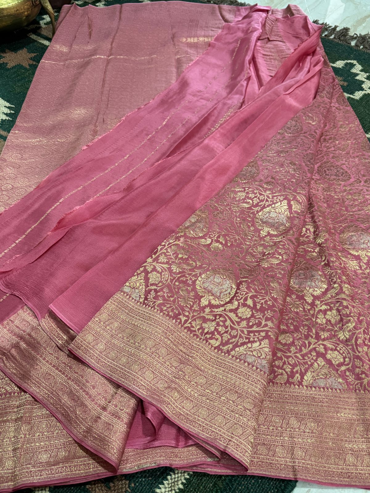 Pure Mysore Brocade Crepe Silk Saree
