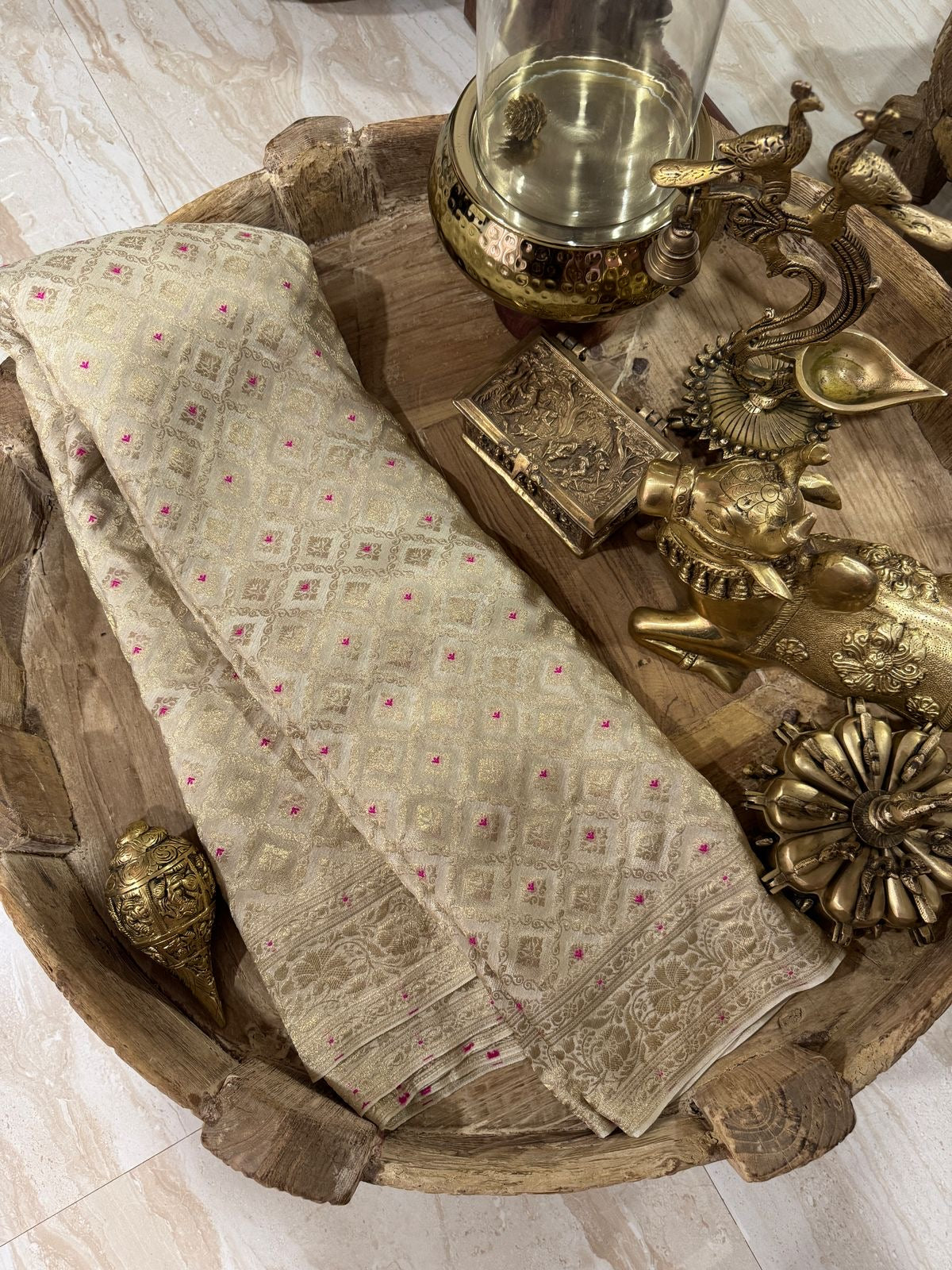 Pure Mysore Brocade Crepe Silk Saree