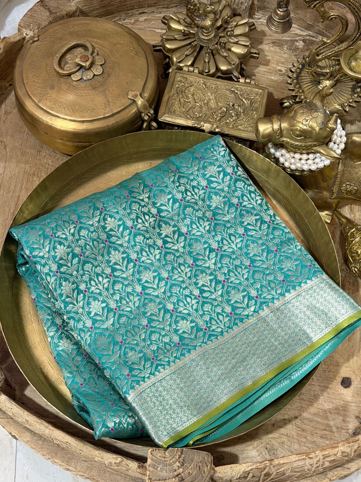 Pure Mysore Brocade Crepe Silk Saree