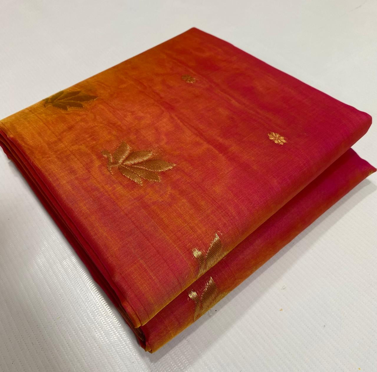 Pure Handwoven Kataan Silk Chanderi Saree