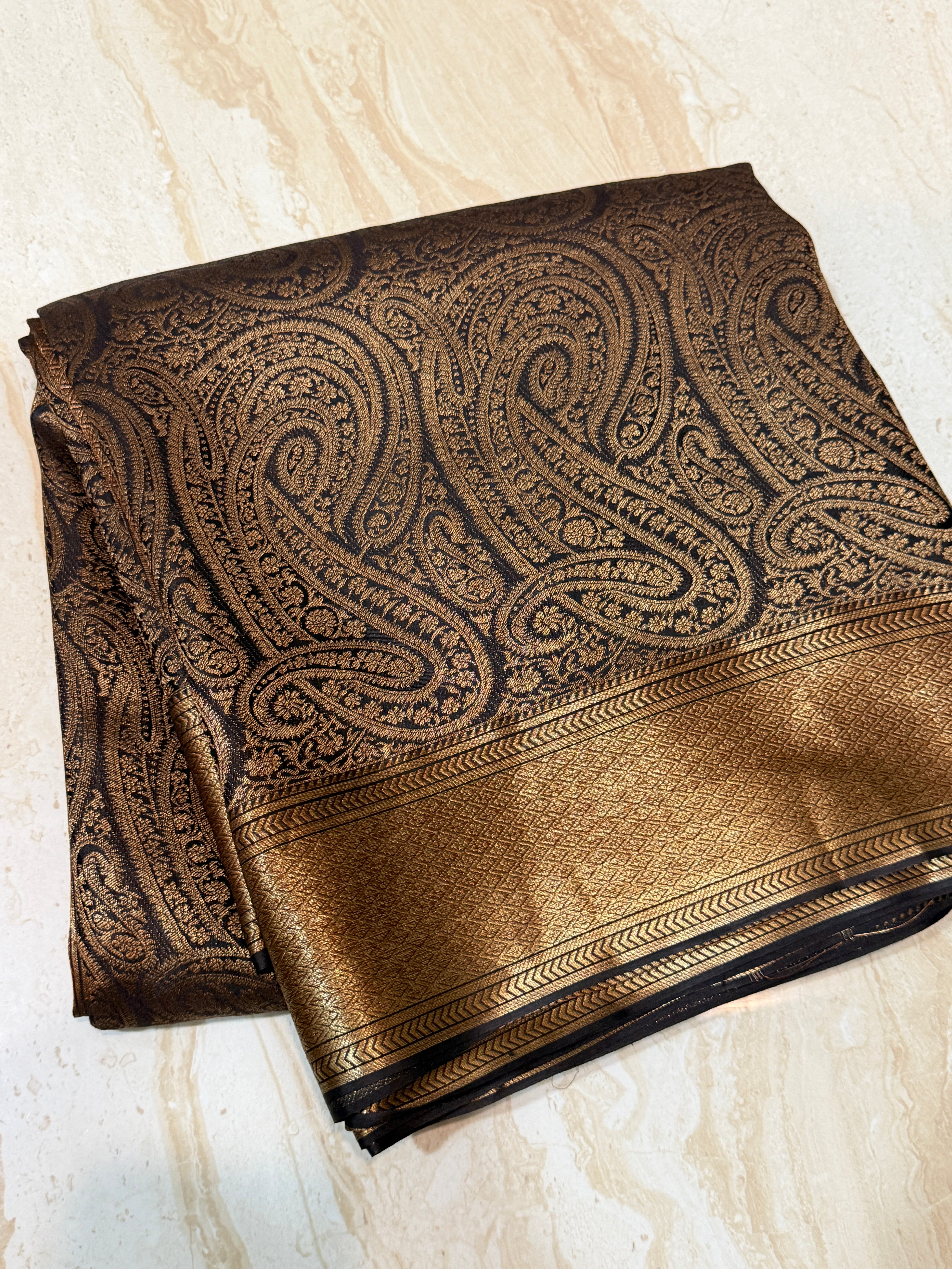 Pure Mysore Brocade Crepe Silk Saree