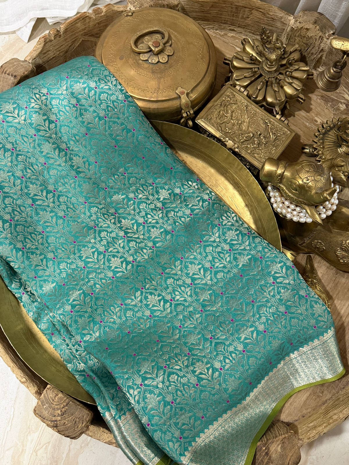 Pure Mysore Brocade Crepe Silk Saree