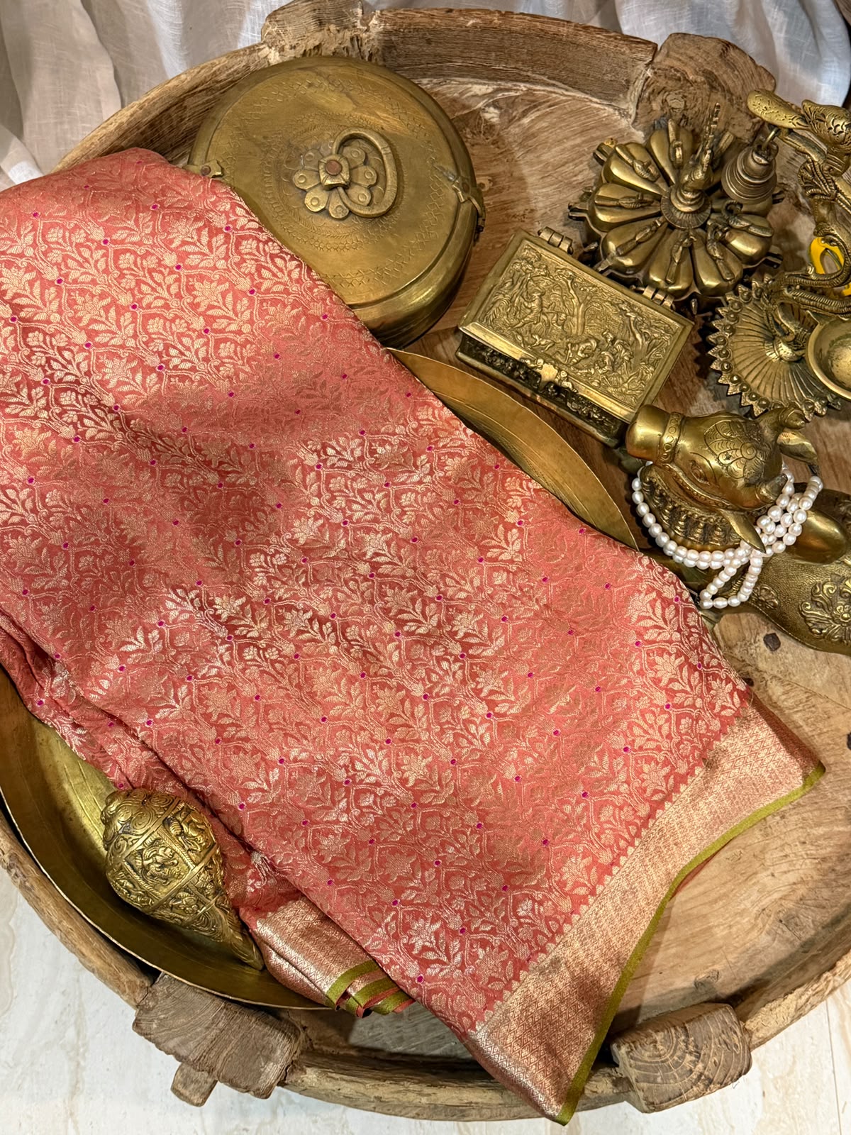 Pure Mysore Brocade Crepe Silk Saree