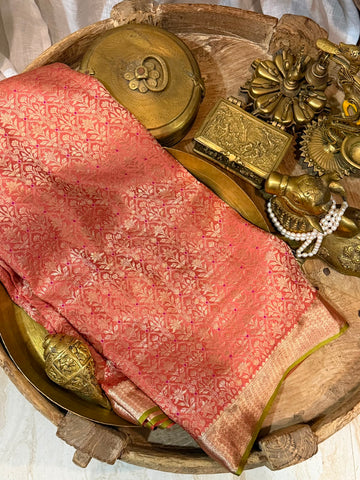 Pure Mysore Brocade Crepe Silk Saree