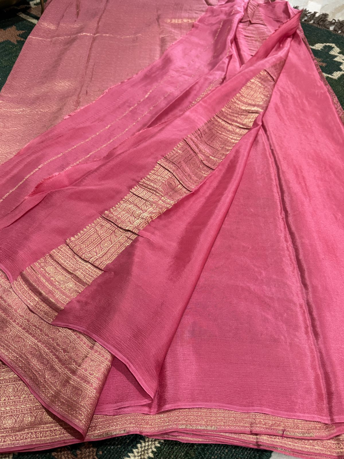Pure Mysore Brocade Crepe Silk Saree