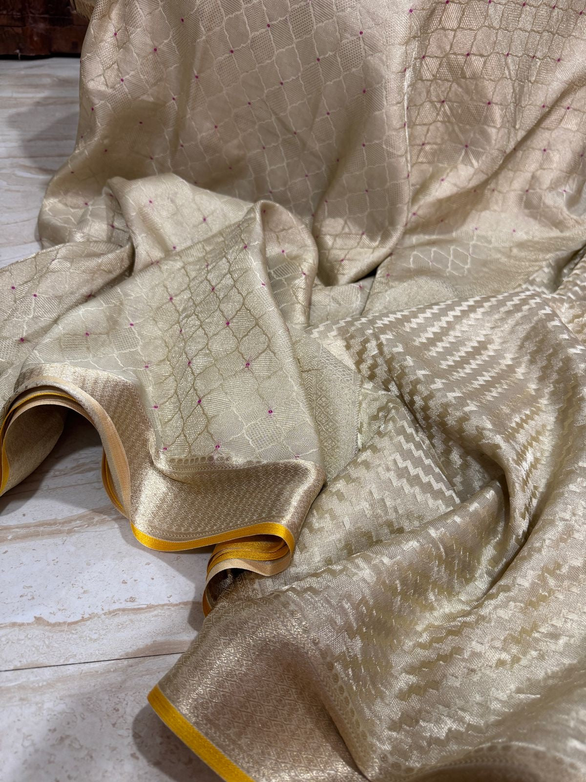 Pure Mysore Brocade Crepe Silk Saree
