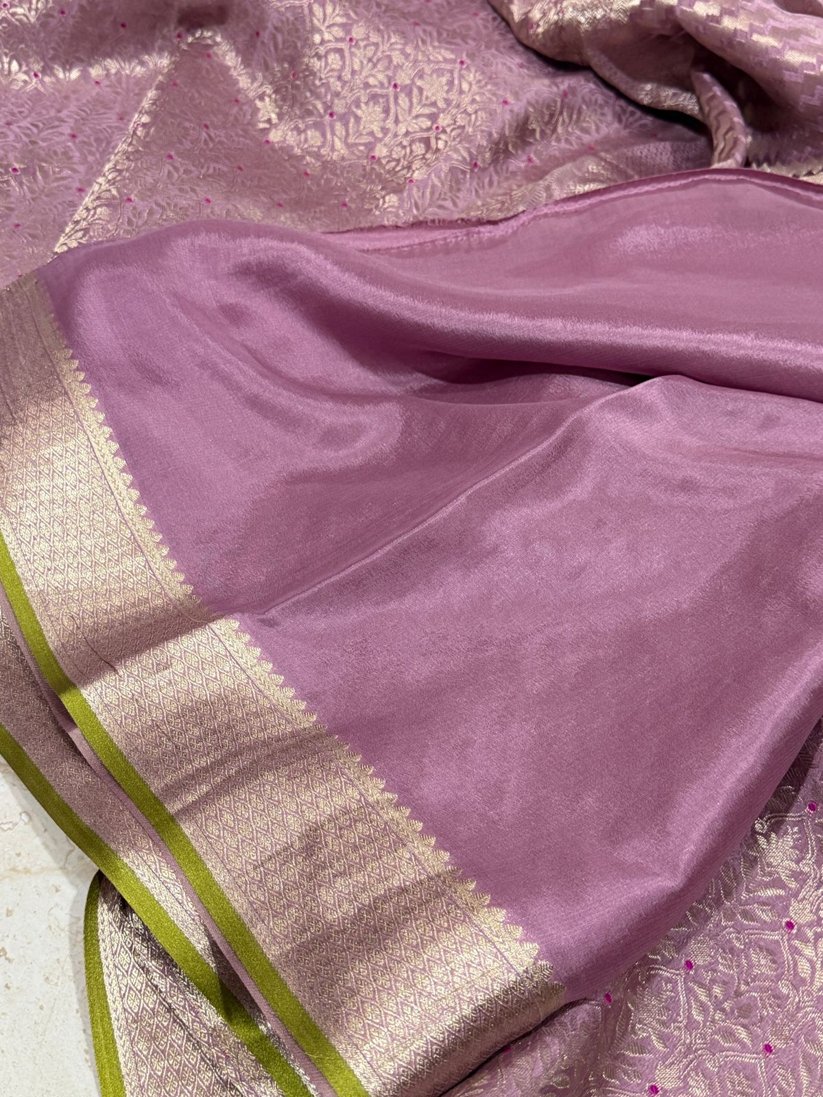 Pure Mysore Brocade Crepe Silk Saree