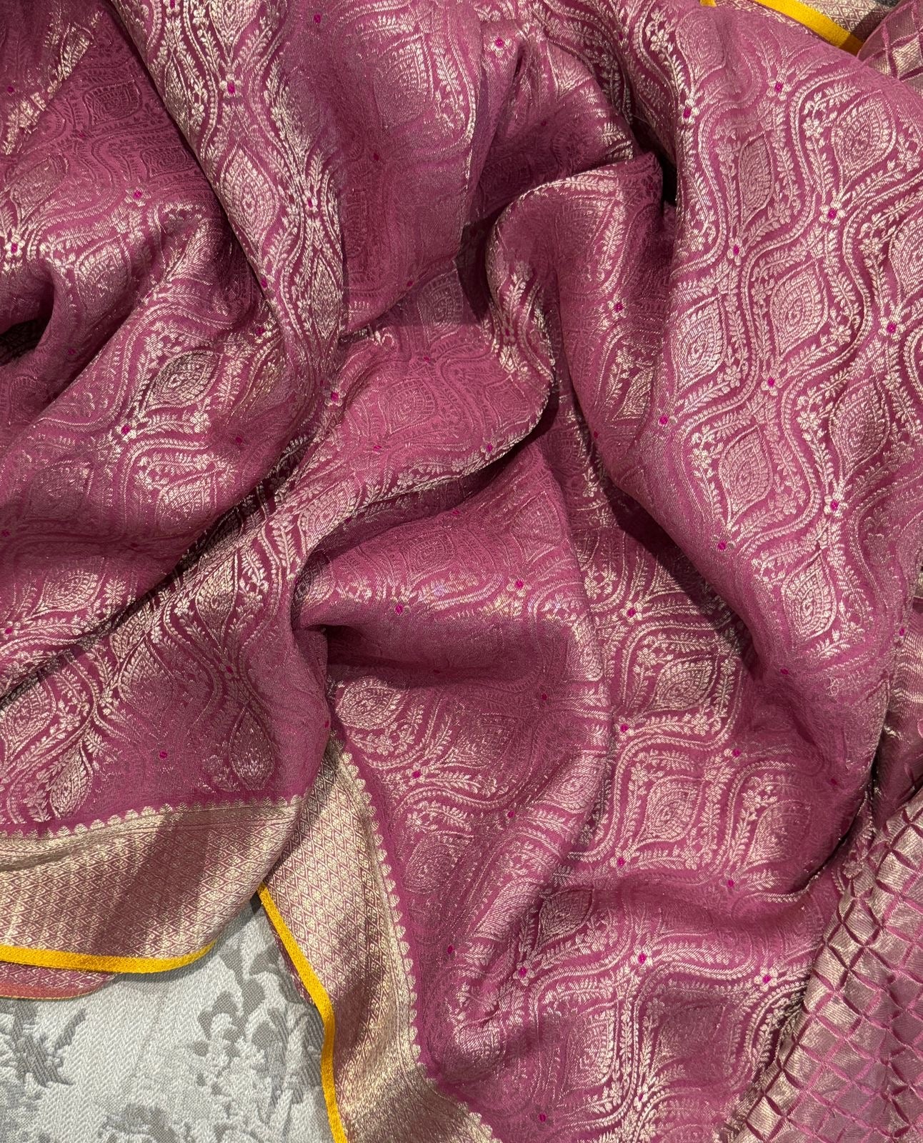 Pure Mysore Brocade Crepe Silk Saree