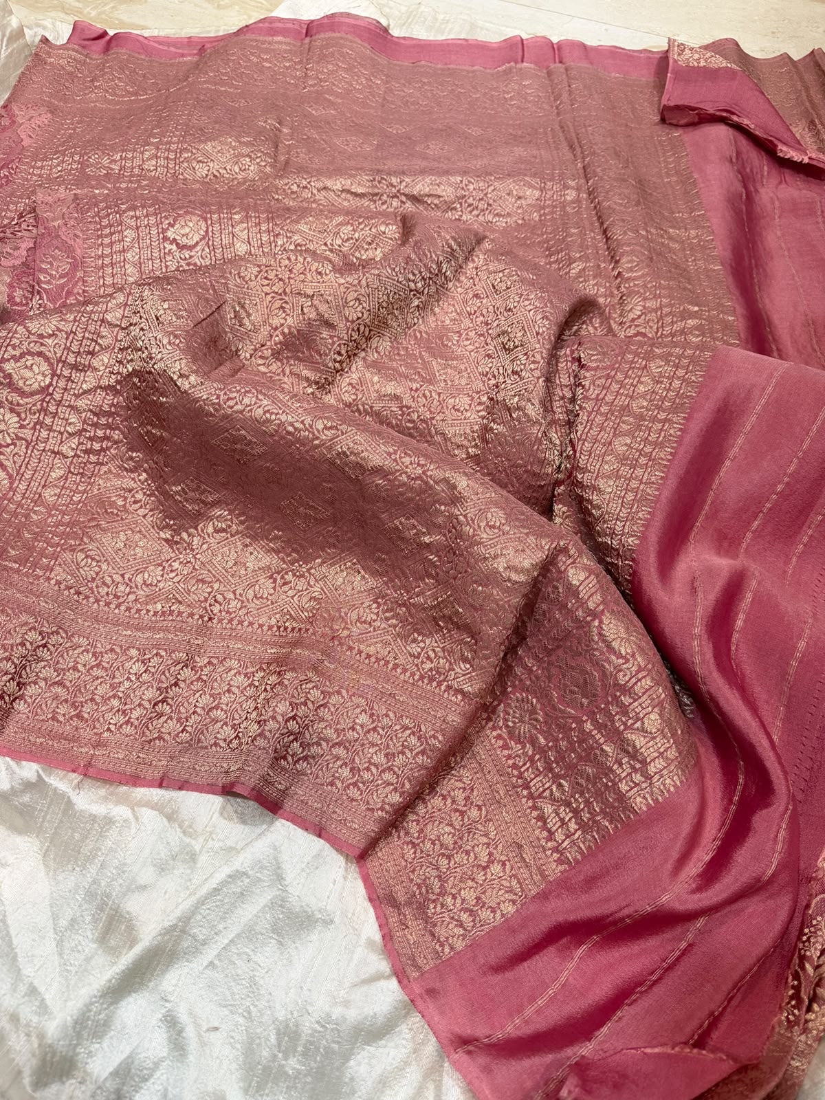 Pure Mysore Brocade Crepe Silk Saree