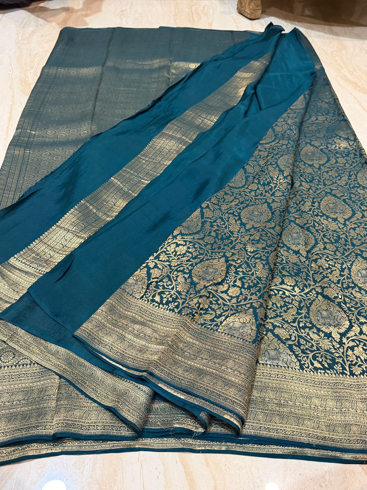 Pure Mysore Brocade Crepe Silk Saree