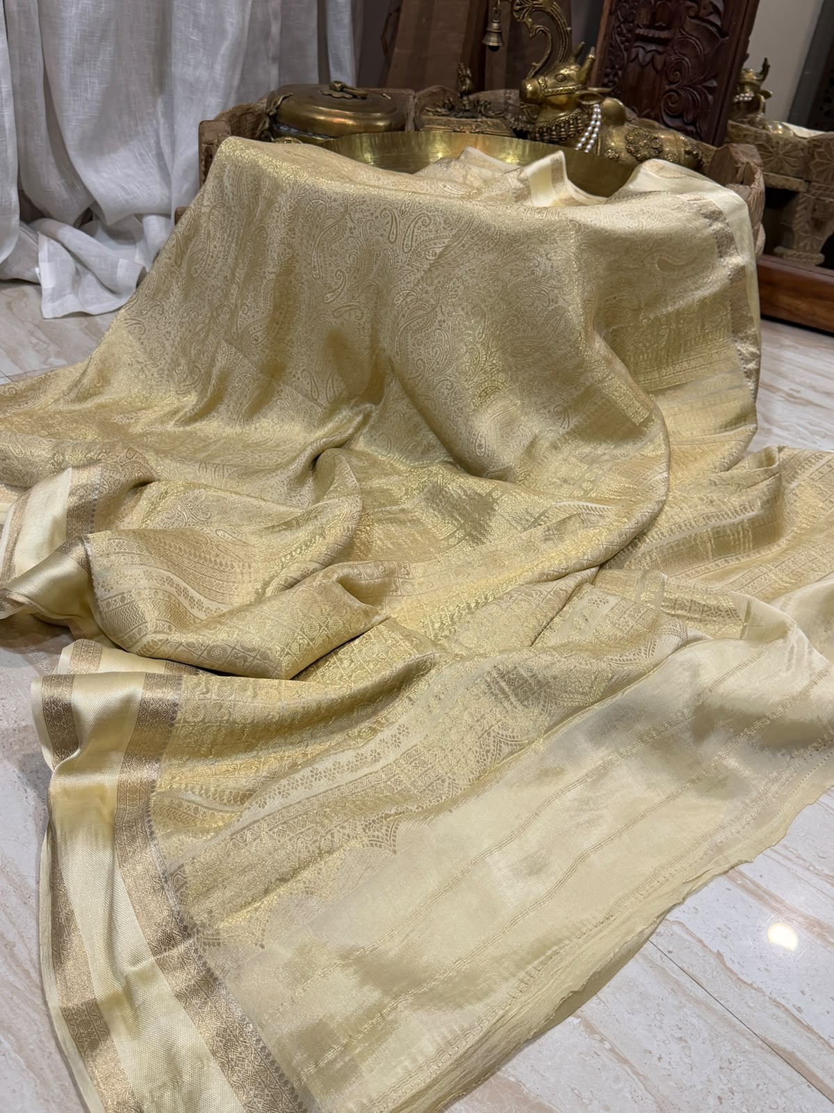 Pure Mysore Brocade Crepe Silk Saree