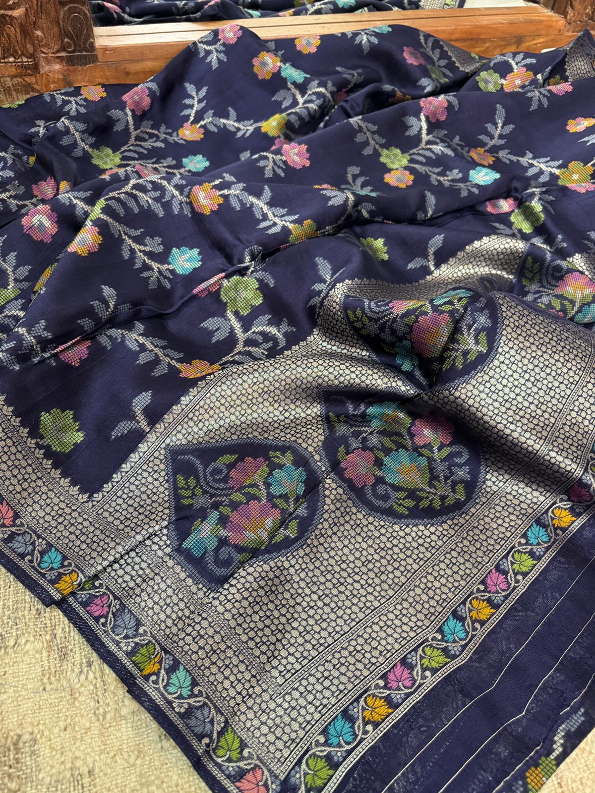 Banarasi Viscose Tussar Silk Weave Saree