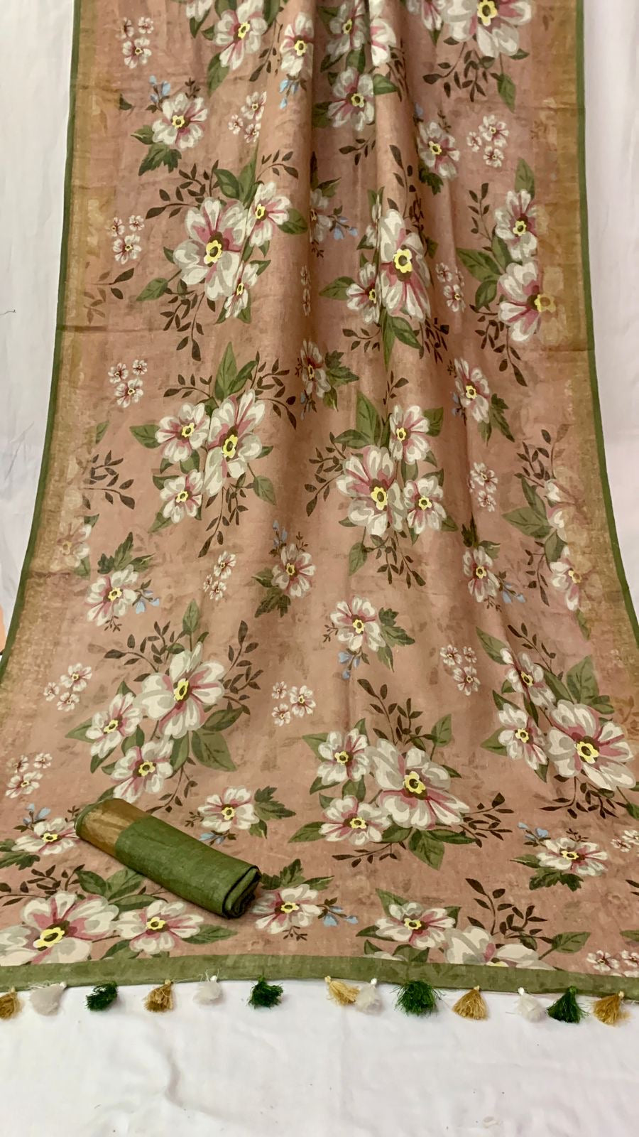 Pure Linen By Linen Digital Print Saree