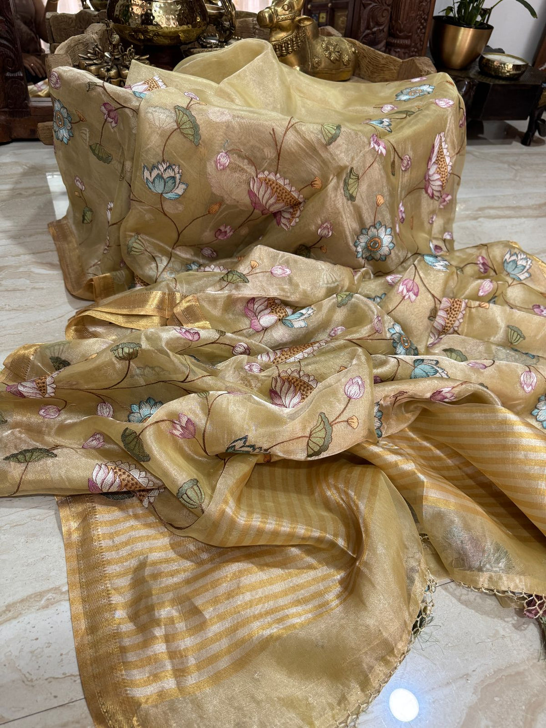 Pure Soft Tissue Silk Banarasi Saree