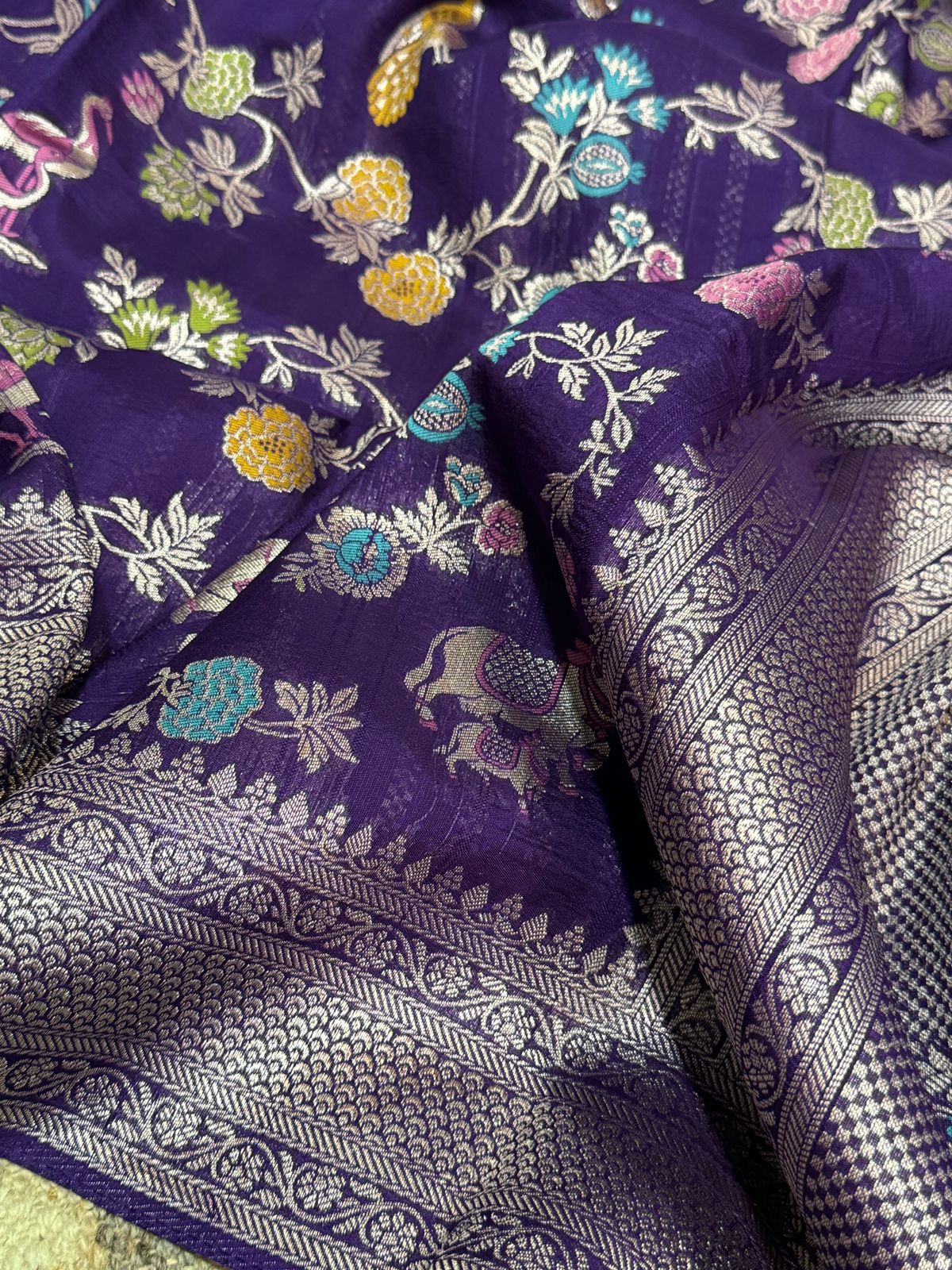 Banarasi Viscose Tussar Silk Weave Saree