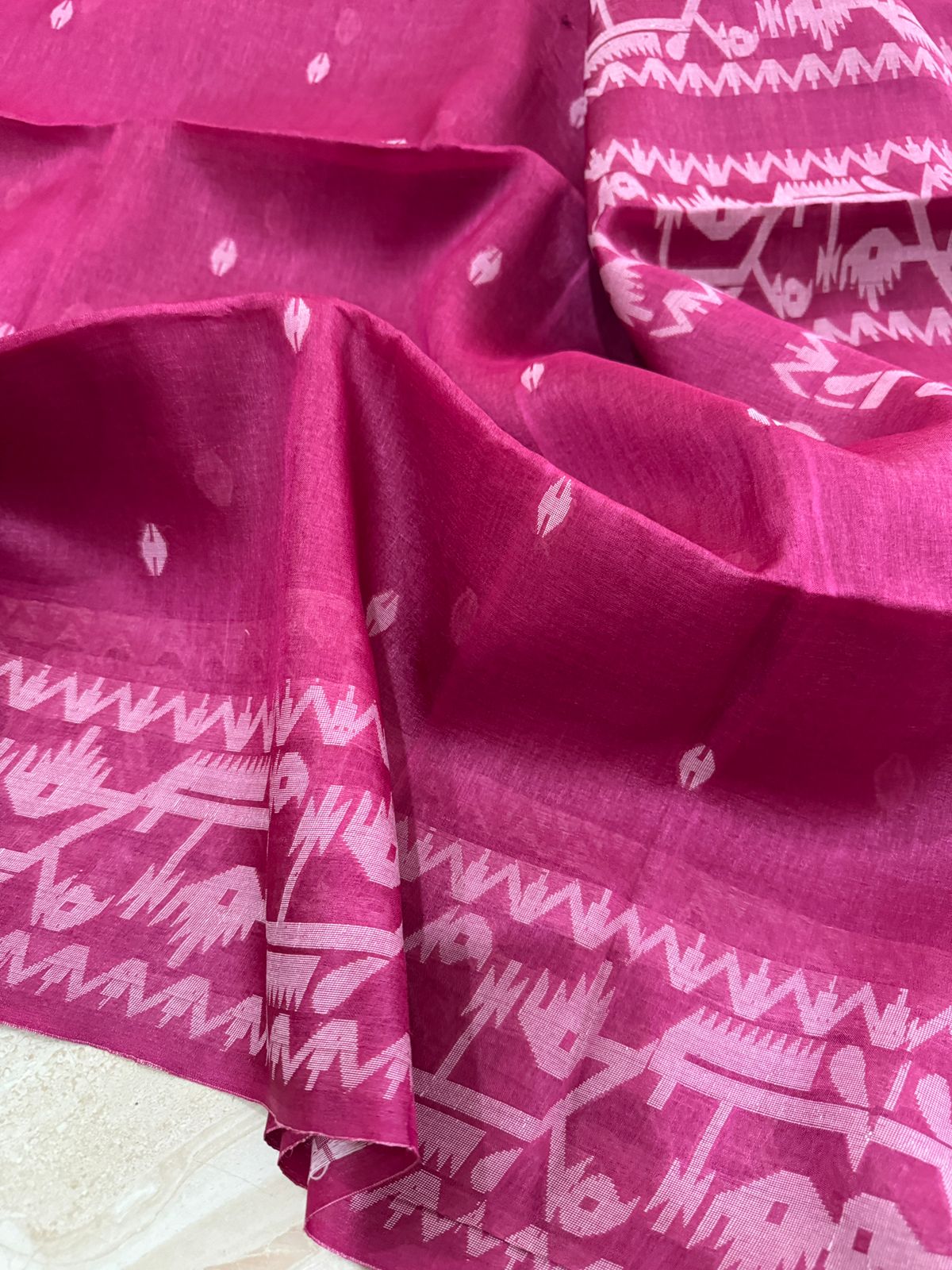 Tussar Handloom Jamdani Saree