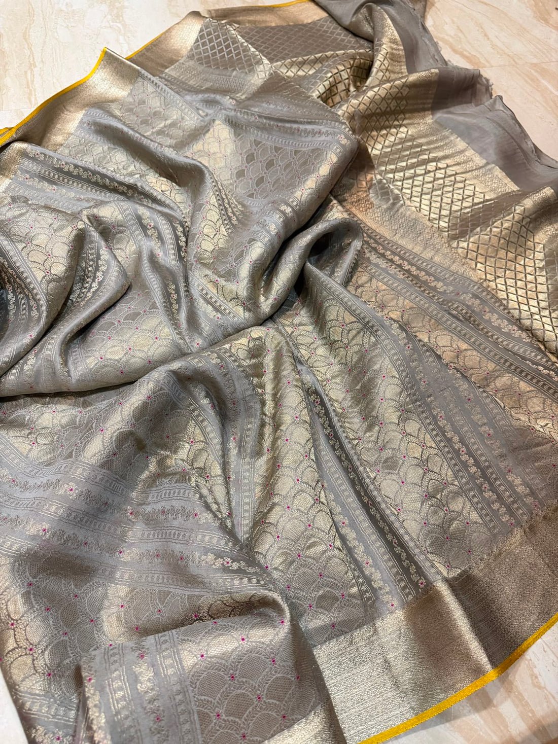 Pure Mysore Brocade Crepe Silk Saree