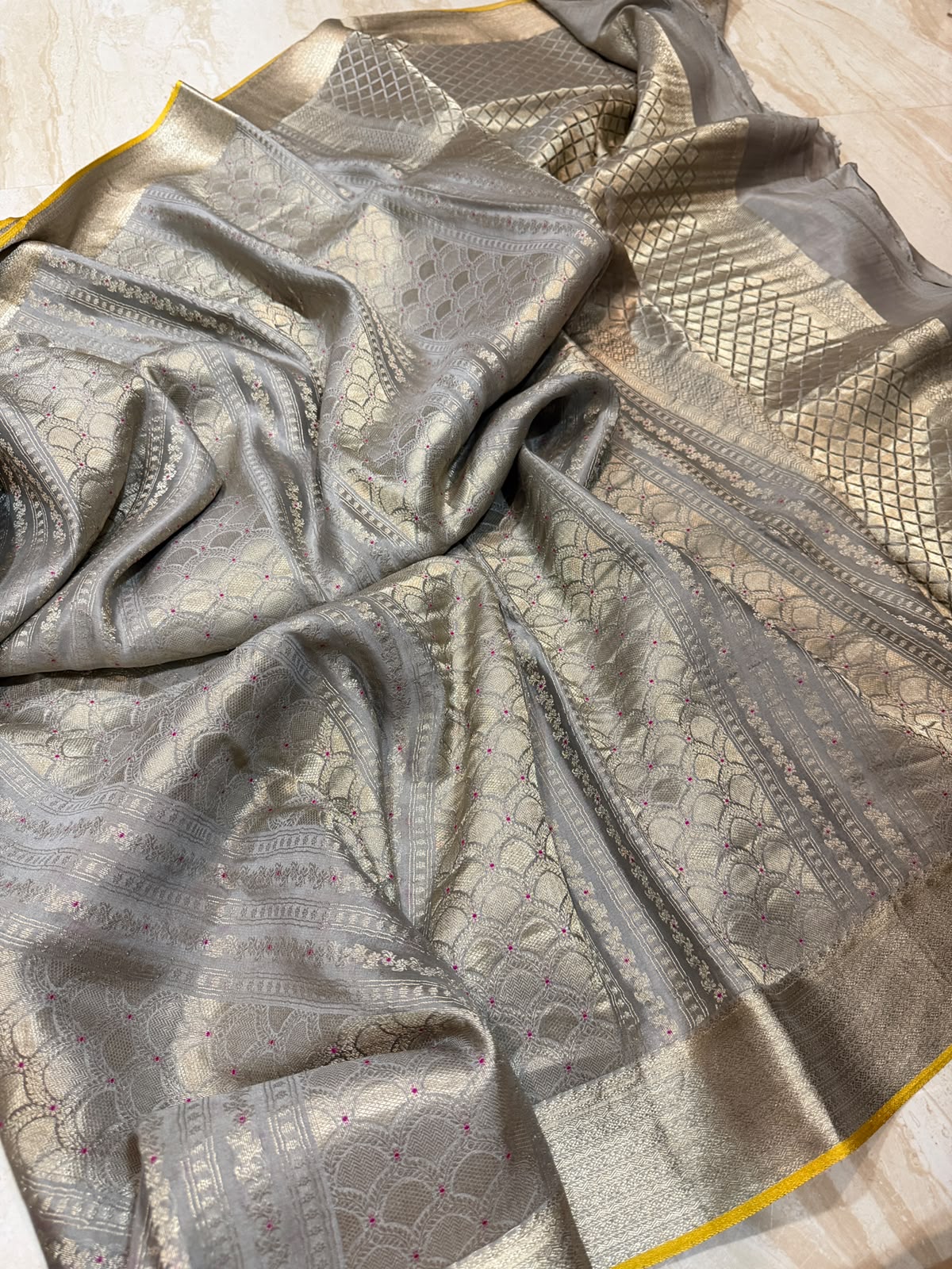 Pure Mysore Brocade Crepe Silk Saree