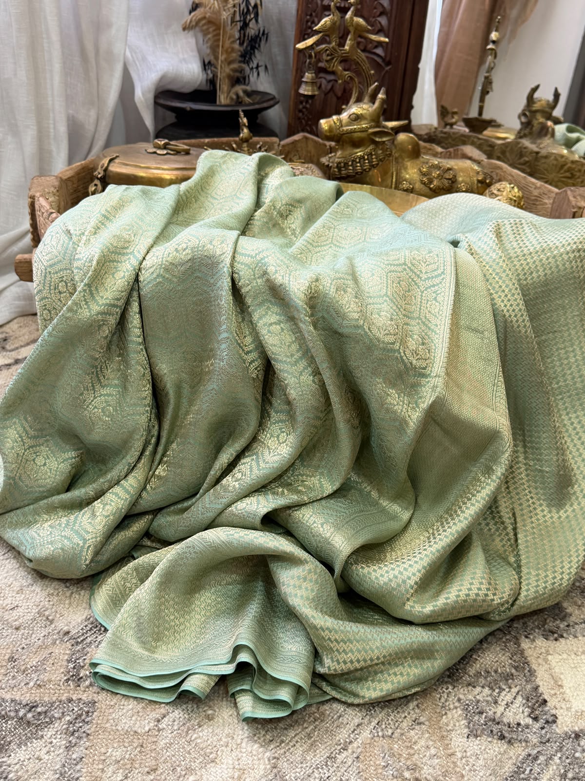 Mysore Brocade Crepe Silk Saree