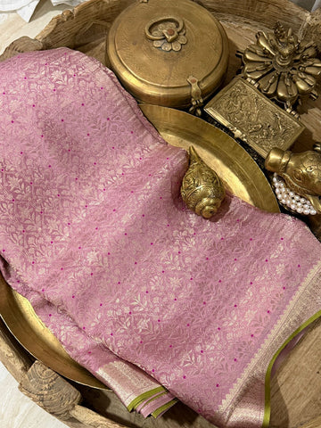 Pure Mysore Brocade Crepe Silk Saree