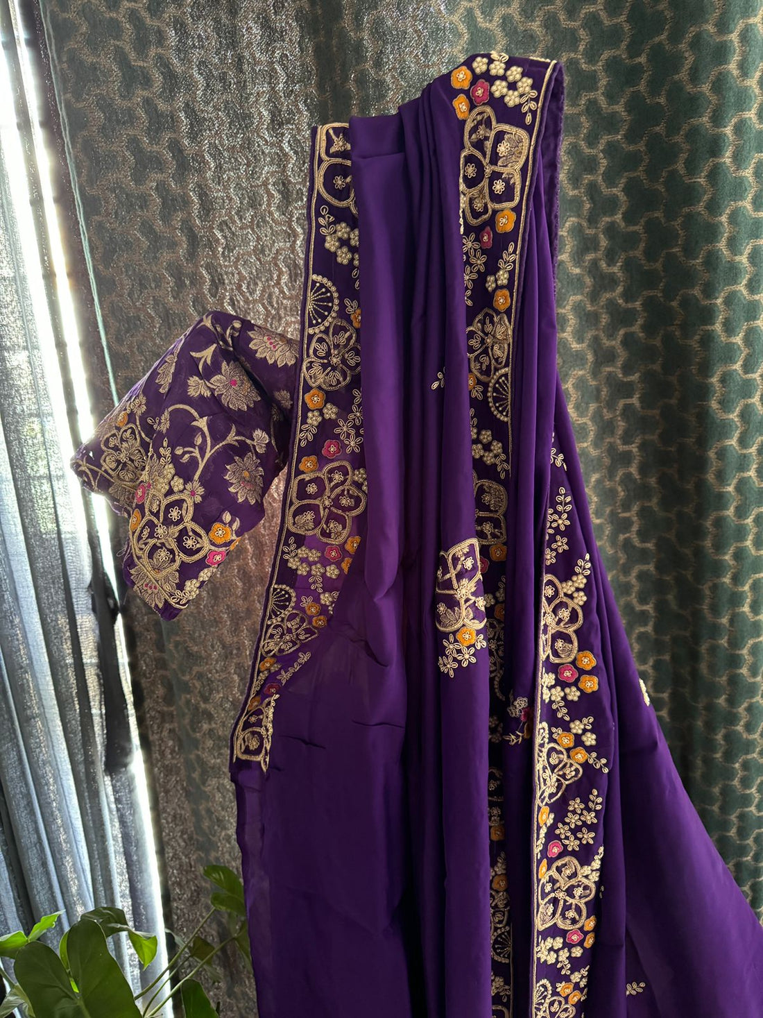 Pure Soft Organza Designer Saree With Zardozi Embroidery