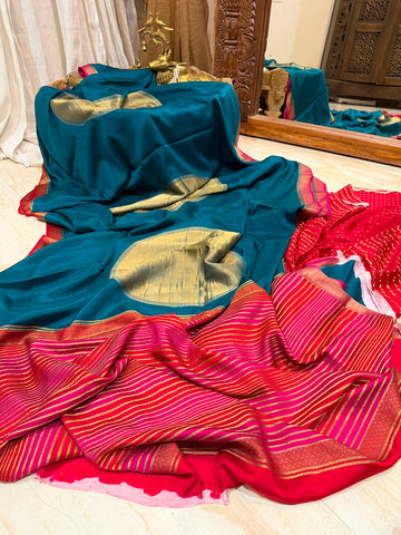 Pure Mysore Crepe Silk Saree
