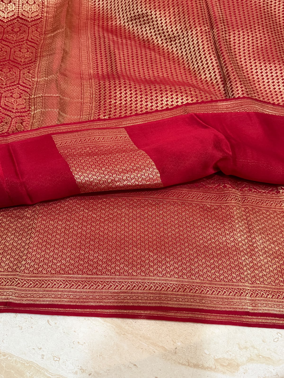 Pure Mysore Brocade Crepe Silk Saree