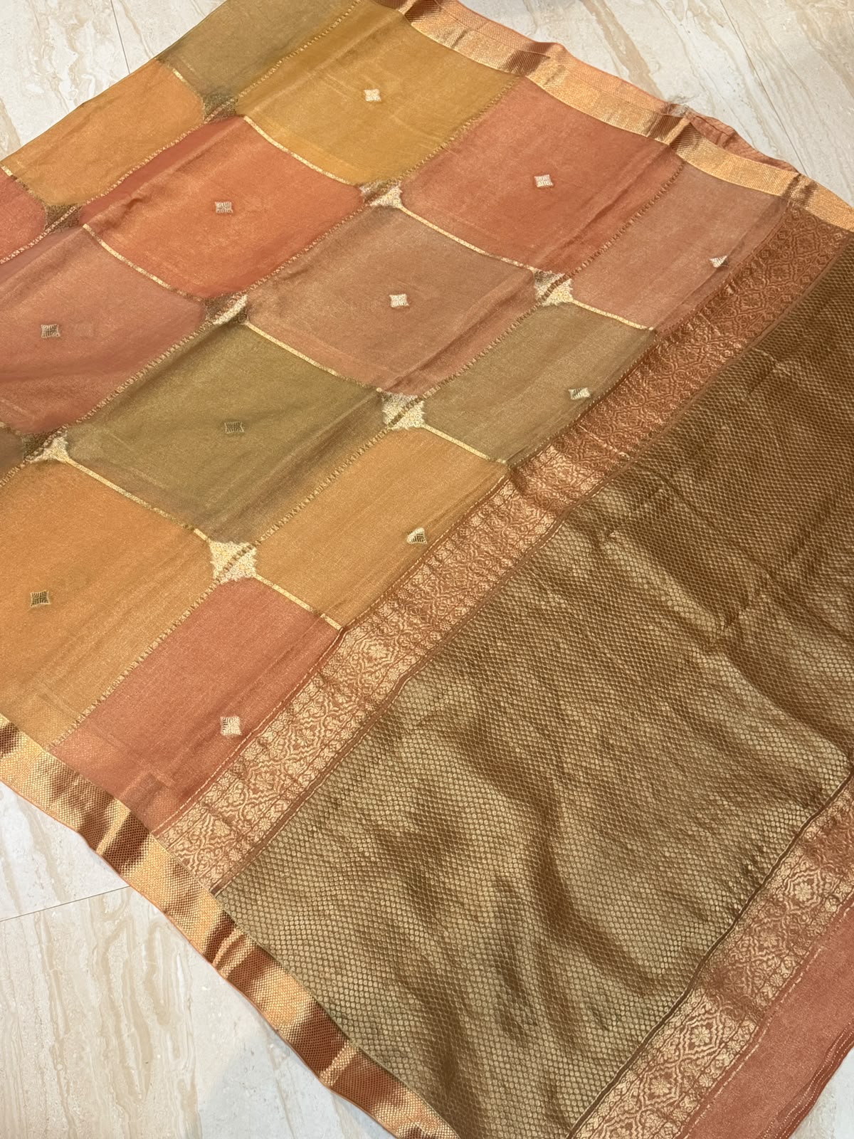 Mysore Tissue Georgette Crepe Silk Saree