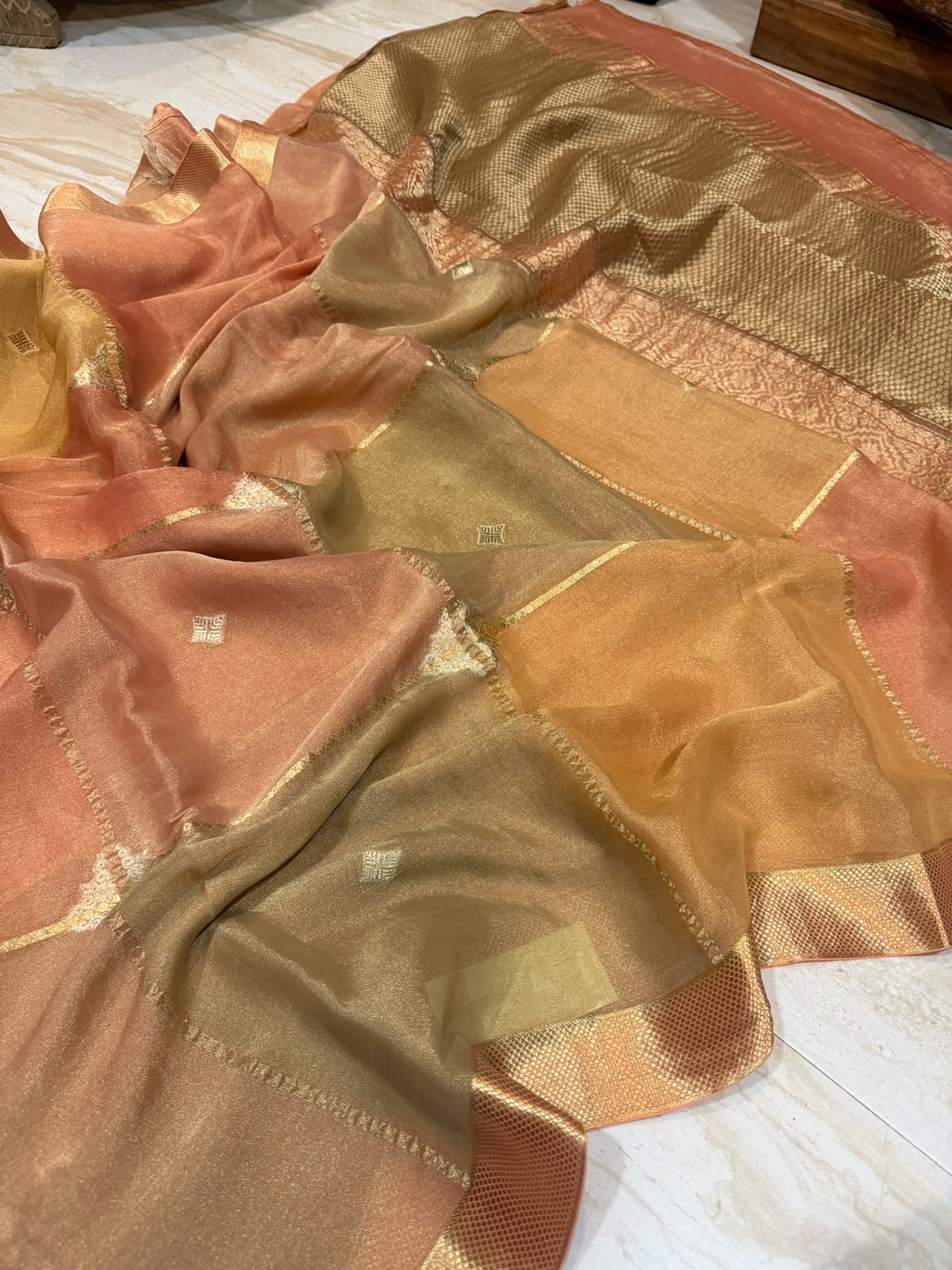 Mysore Tissue Georgette Crepe Silk Saree