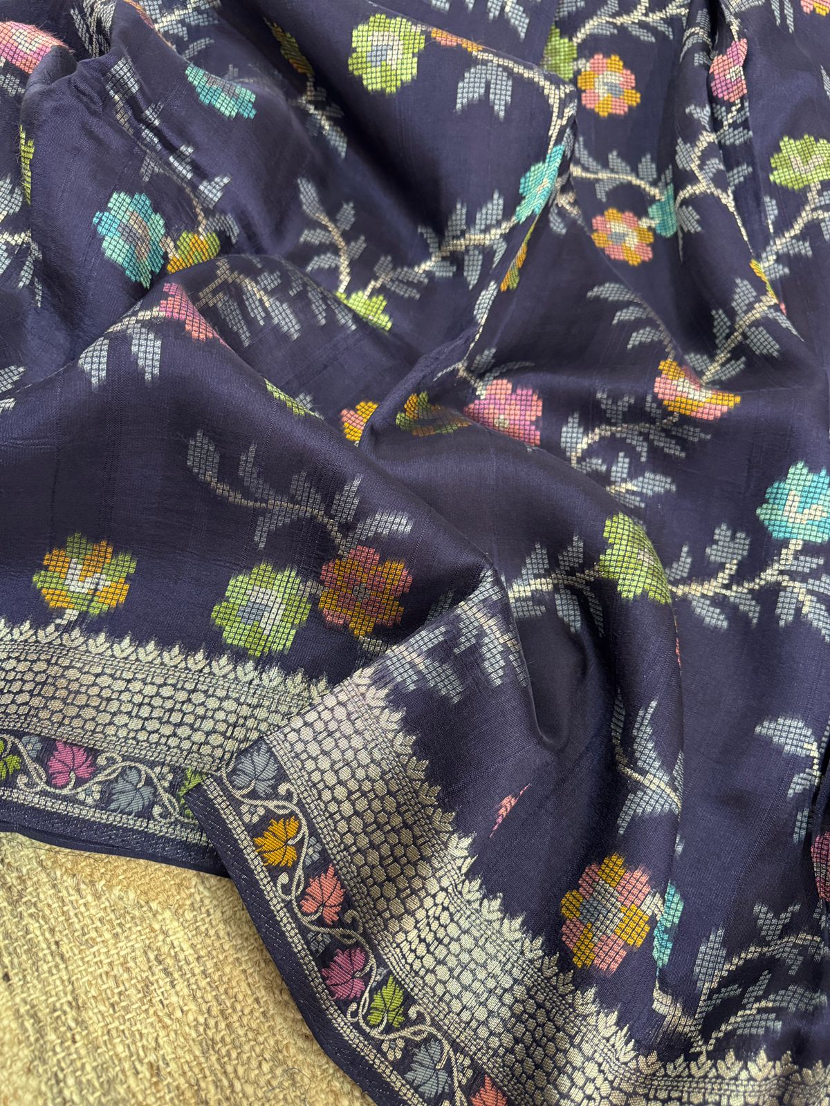 Banarasi Viscose Tussar Silk Weave Saree