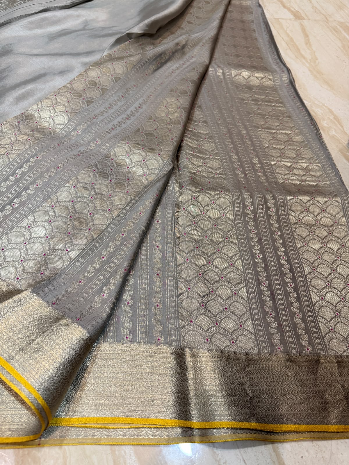 Pure Mysore Brocade Crepe Silk Saree