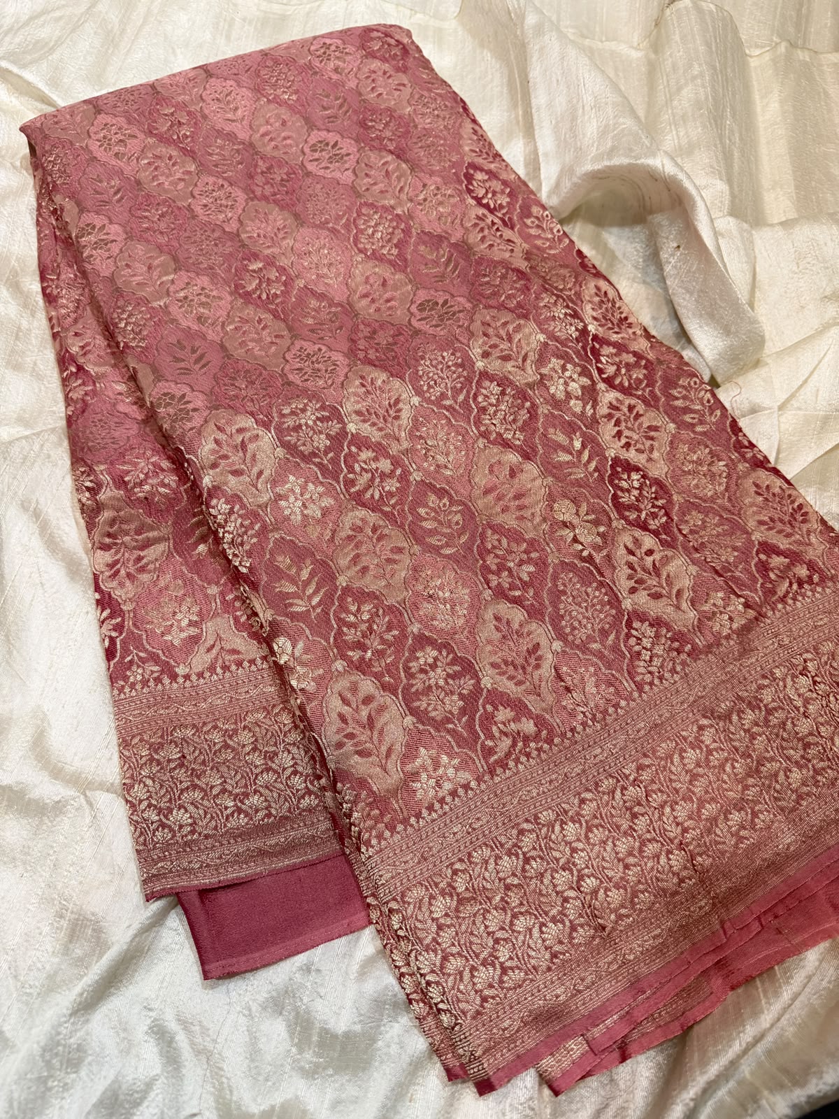 Pure Mysore Brocade Crepe Silk Saree