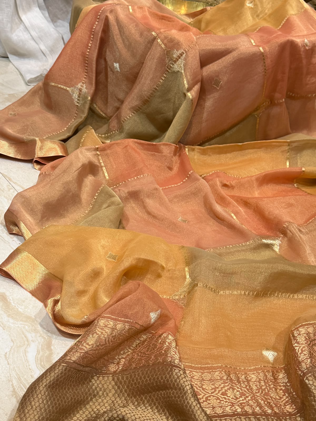 Mysore Tissue Georgette Crepe Silk Saree