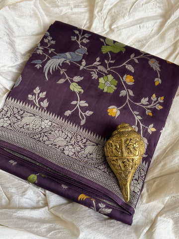 Banarasi Viscose Tussar Silk Weave Saree