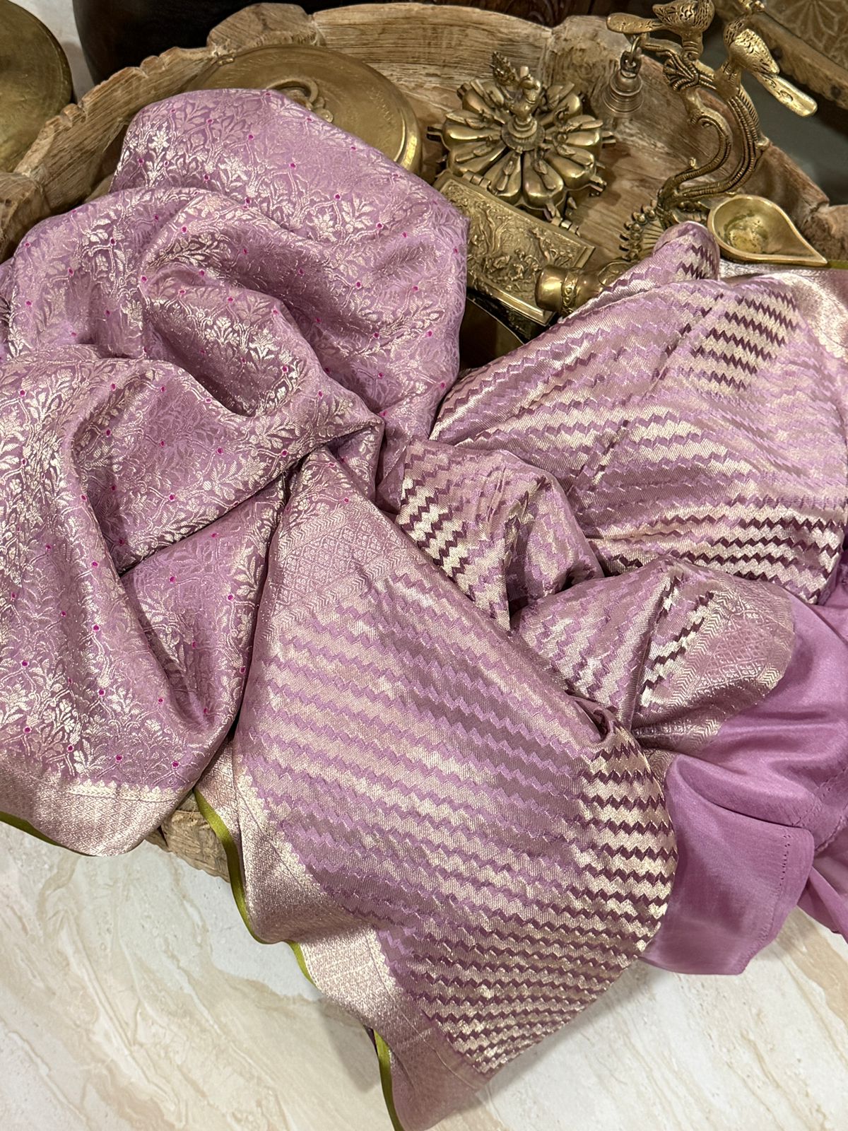 Pure Mysore Brocade Crepe Silk Saree