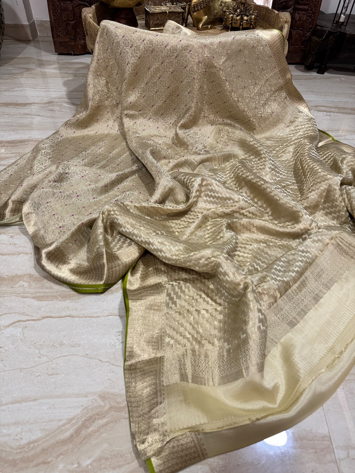 Pure Mysore Brocade Crepe Silk Saree